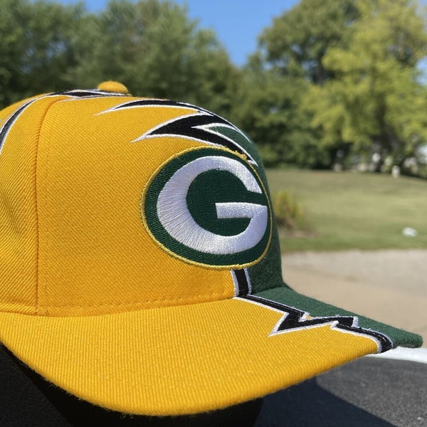 Vintage 90s Green Bay Packers Starter Shock Wave Strapback Hat NFL