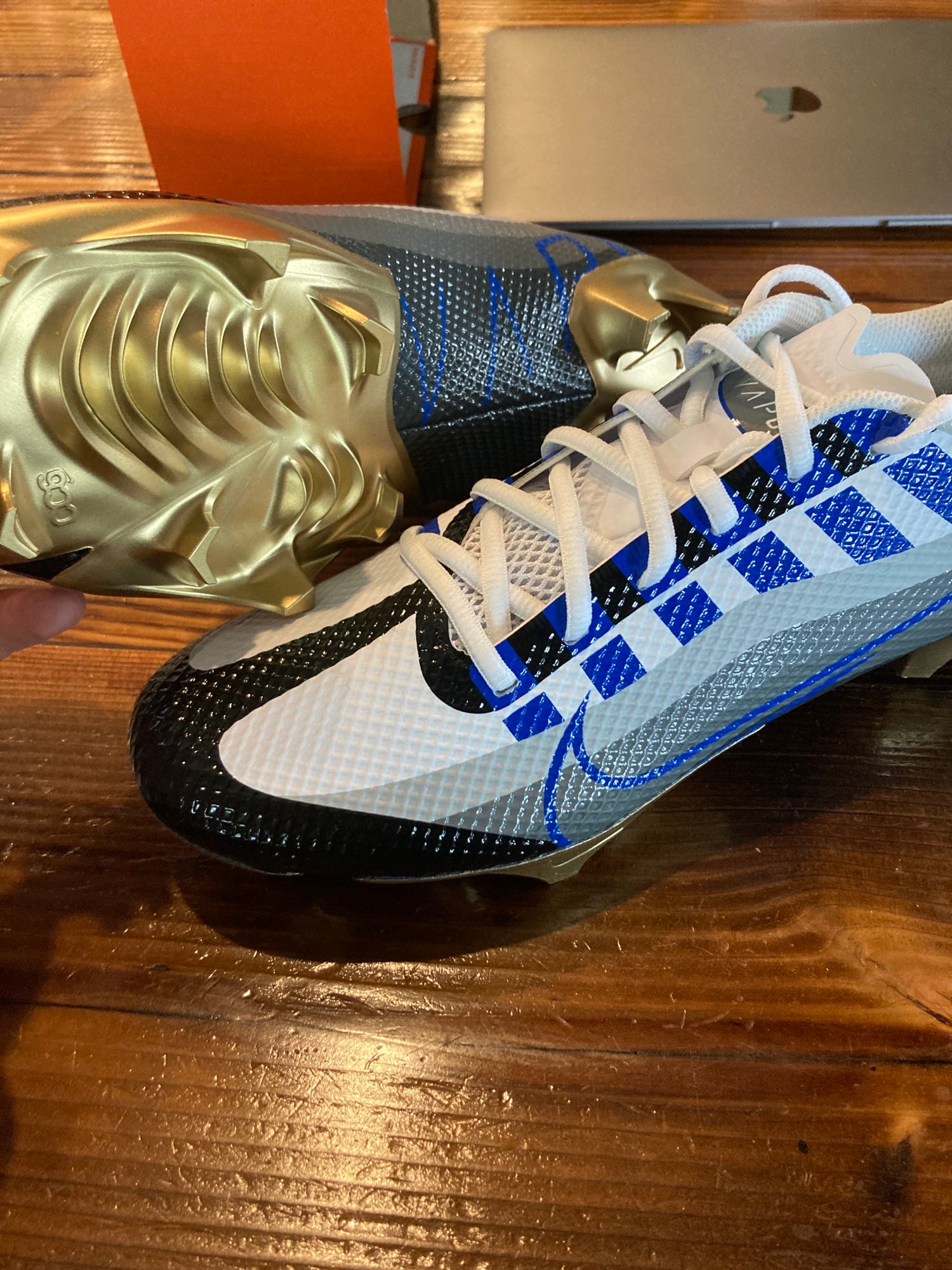 New Custom Gold-Bottomed Nike Vapor Edge Speed 360