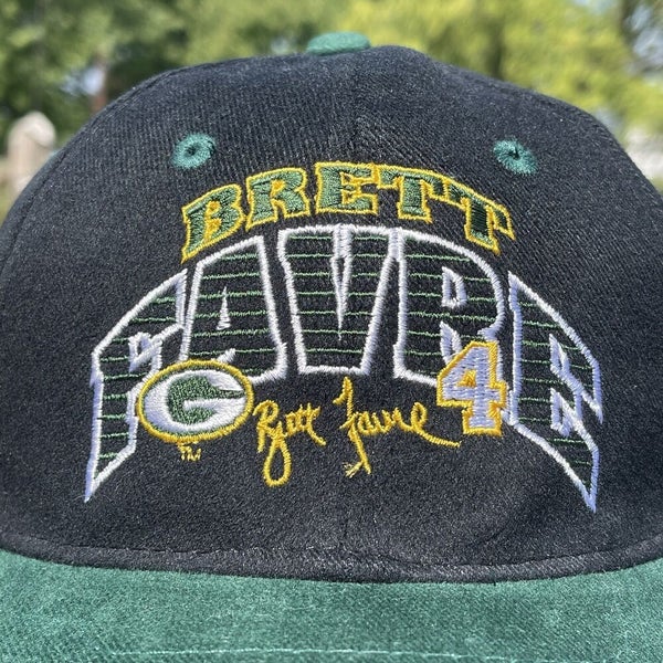 Vintage 90's Green Bay Packers 4 Brett Favre Green & 