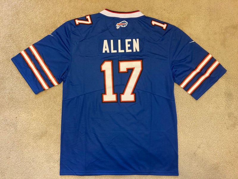 17 Buffalo Bills, Josh Allen, Nike Stitched Jersey, Red Adult Size Large  New!