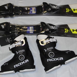 NEW 77cm HEAD Supershape team kids skis + bindings SX4.5 + ROXA boots 17.5 set