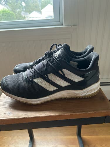 Black Adult Men's Used Size 11 (Women's 12) Adidas Shoes