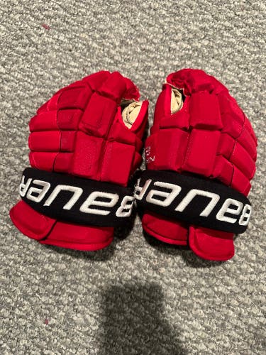 NJ Devils Bauer 14" Pro Stock Nexus 2N Gloves
