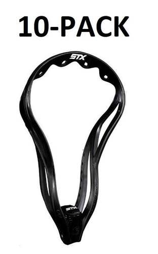 10-pk STX Proton Power 2 lacrosse head unstrung C-Channel black lax equipment sr