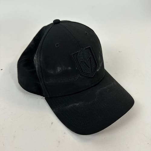Used Black Vegas Golden Knights Snapback Hat - Team Issued