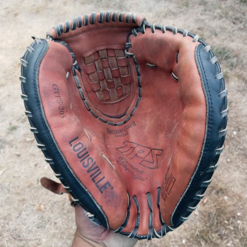 34" Louisville Slugger TPS GTPS-205 catcher's mitt baseball softball all leather - FREE SHIPPING