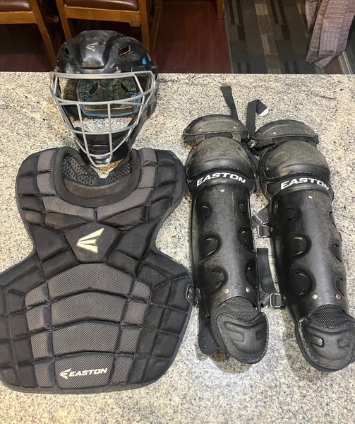 Easton Elite X Baseball Catchers Box Set, Intermediate, Black