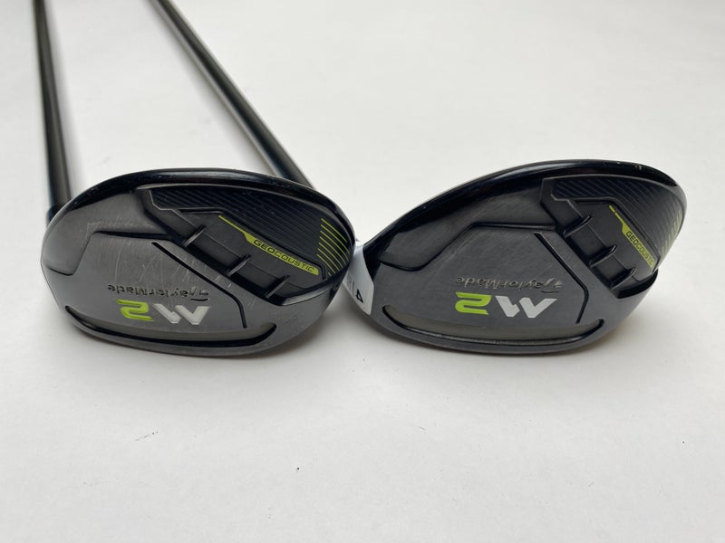 Taylormade 2016 M2 3 & 4 Hybrid Set 19* 22* REAX 65g Regular Graphite Mens RH