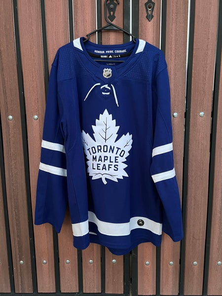 Brand New Adidas Authentic Toronto Maple Leafs Jersey Blue Home Size 52