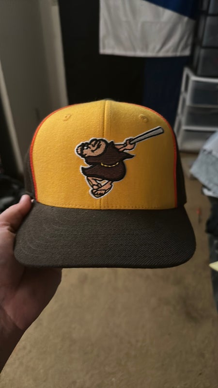 Brown used 7 1/4 New Era San Diego Padres Hat with Coustom Mickey Mouse Hands