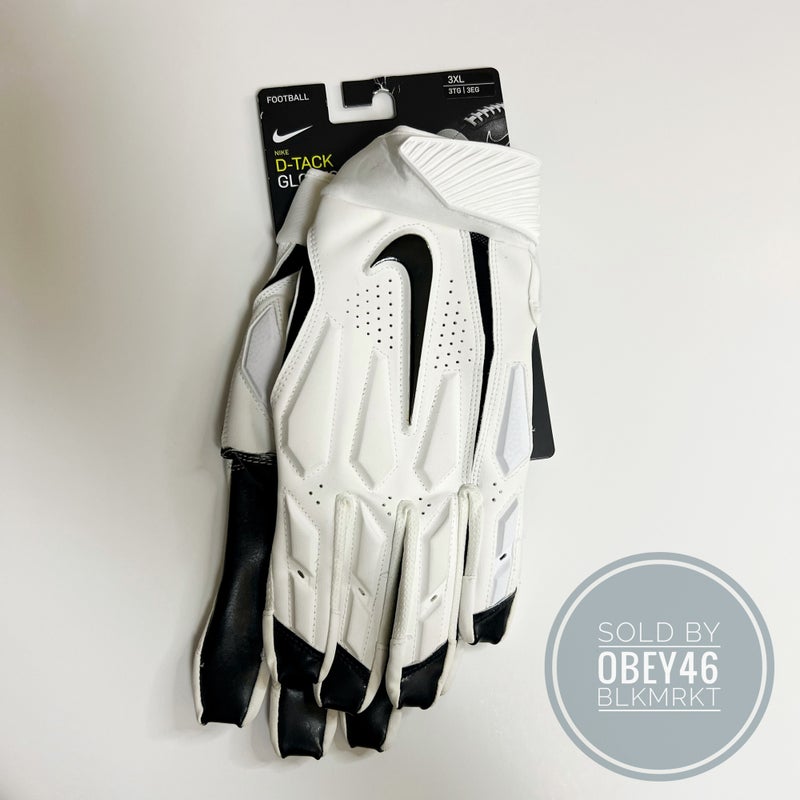 Cutters C-Tack Shockskin Football Gloves, Black/White