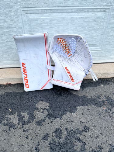 Bauer Pro Stock Mach Goalie Glove And Blocker
