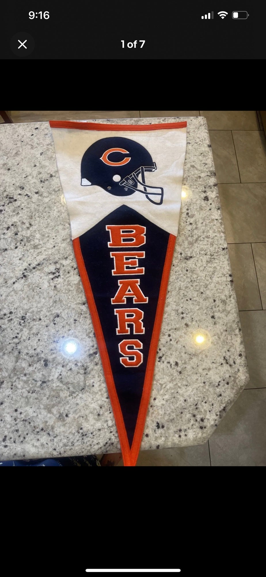 1970's Denver Broncos Large Vintage Pennant 