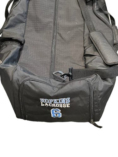 Hopkins Lacrosse Team Issued Under Armour Black #6 Gear Bag