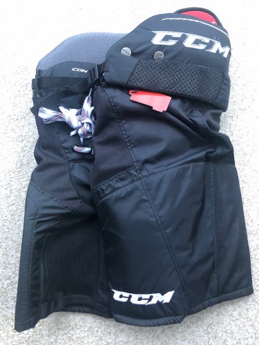 Black Junior New Large CCM QuickLite CONTROL Hockey Pants