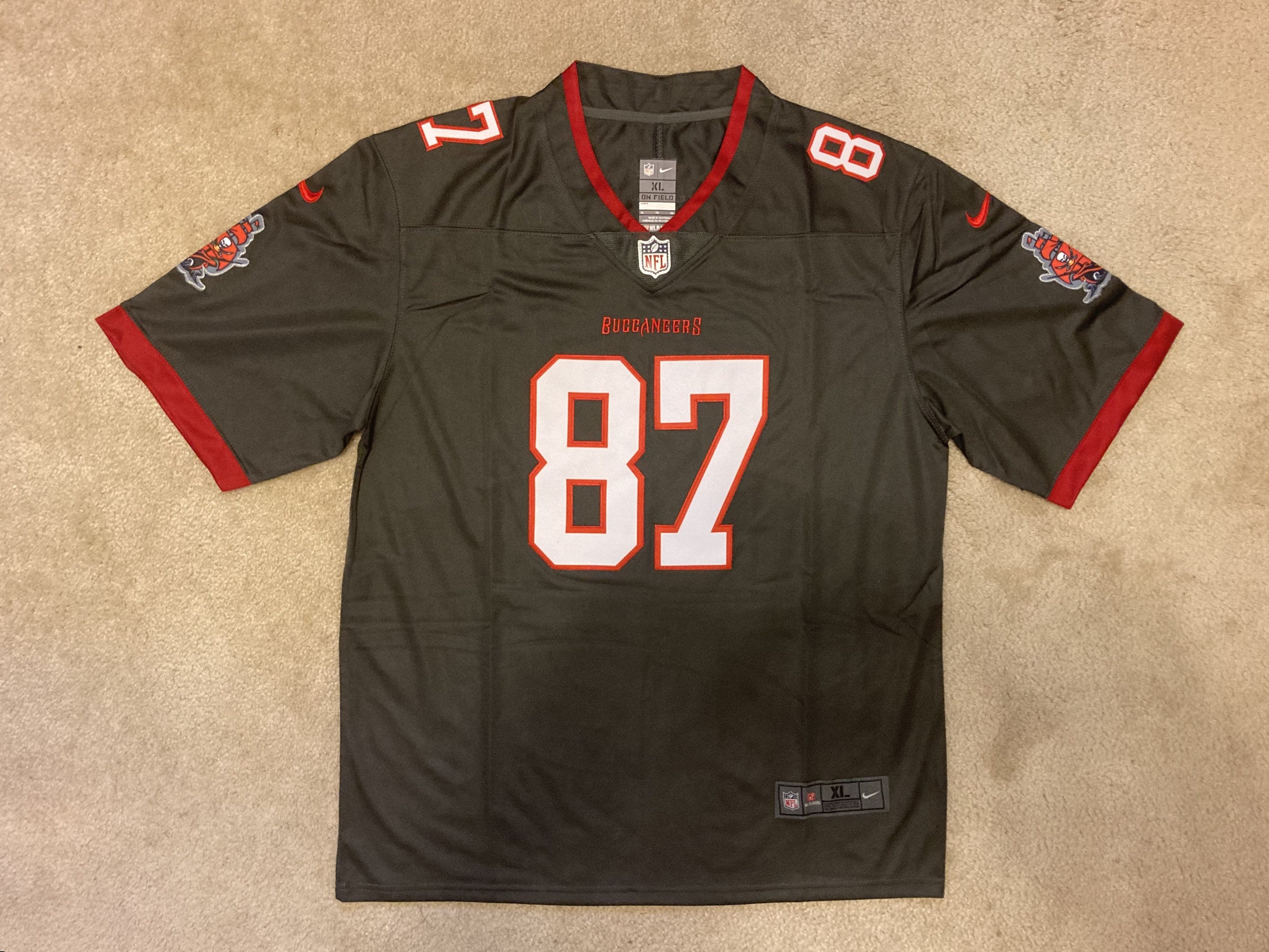 NEW - Men's Stitched Nike NFL Jersey - Rob Gronkowski - Buccaneers - XL & XXL - Tampa Bay Bucs