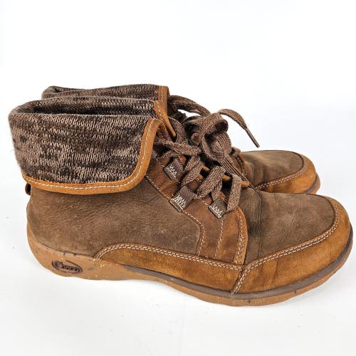 Chaco Barbary Chukka Ankle Booties Women's Brown Leather Shoe J106394 Size: 10