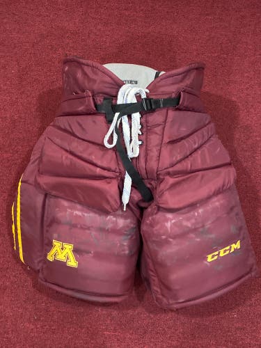 University Of Minnesota Medium CCM Pro Stock HPG12A Hockey Goalie Pants Item#MIINGPM