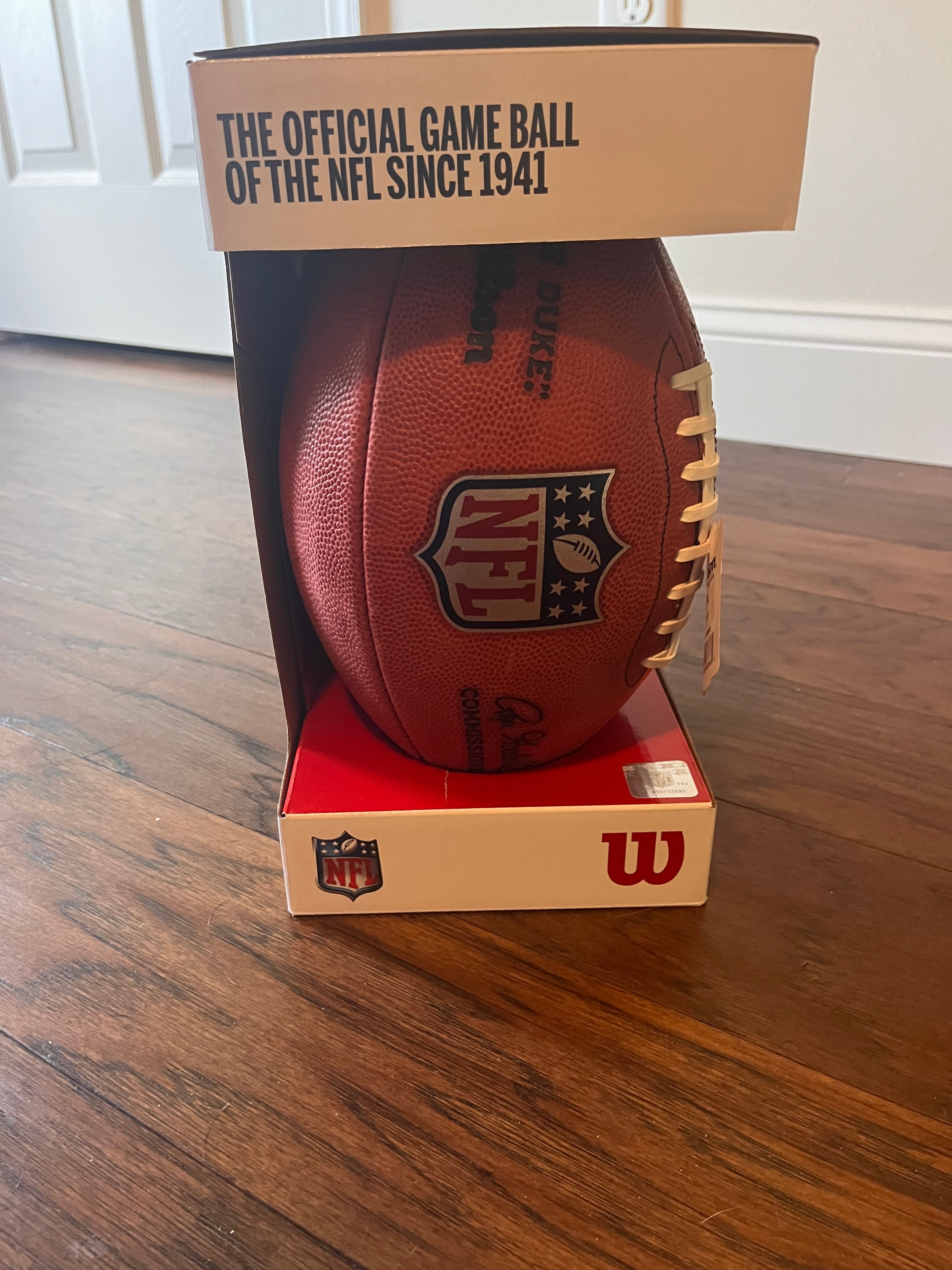 Wilson “The Duke” NFL Official Authentic Leather Game Ball Football