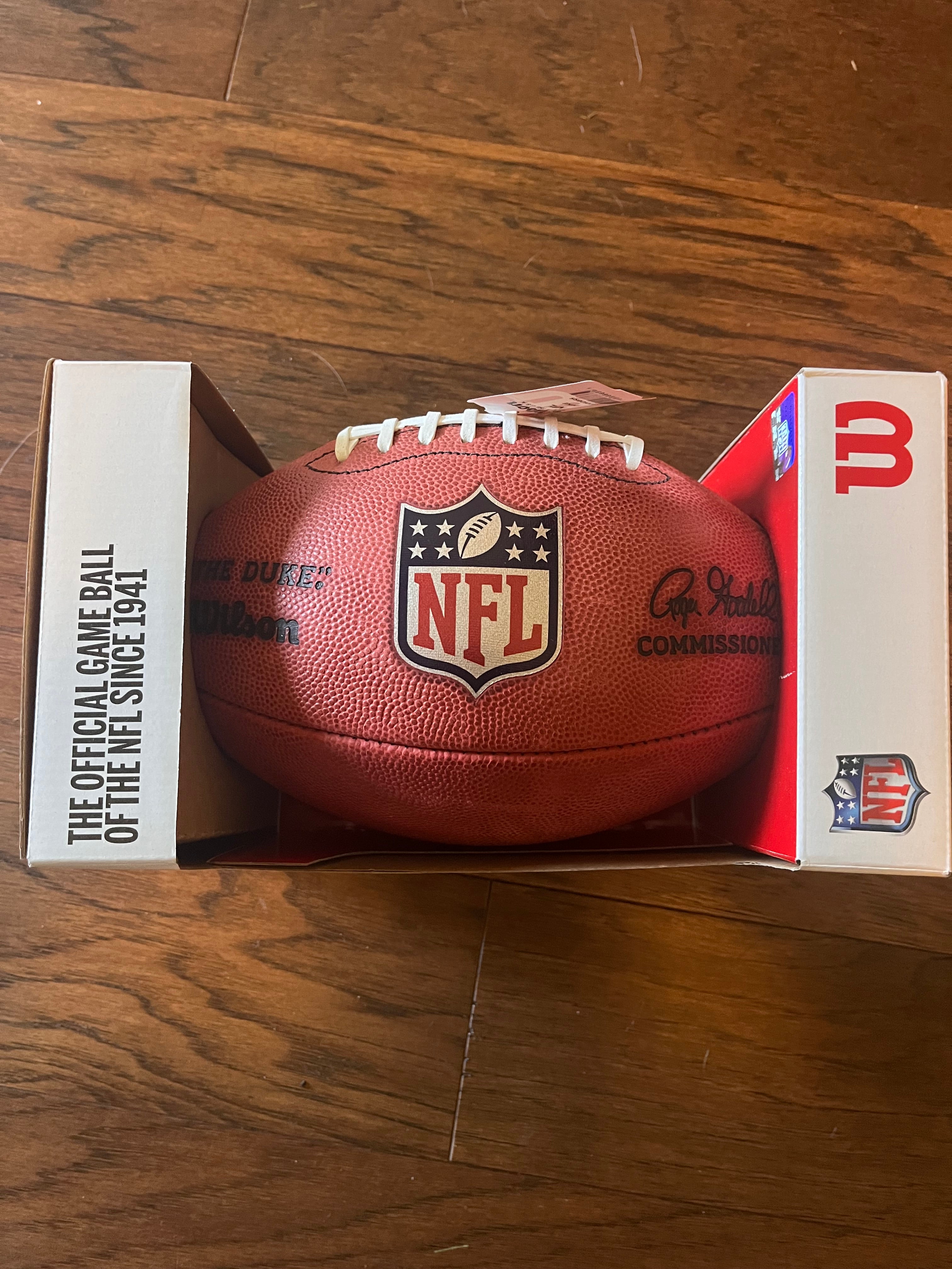 Wilson The Duke Authentic Team Logo Game Football