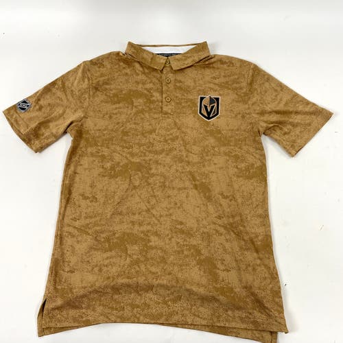 Brand New Gold Fanatics Pro Team Issued Polo | Vegas Golden Knights | Multiple Sizes Available
