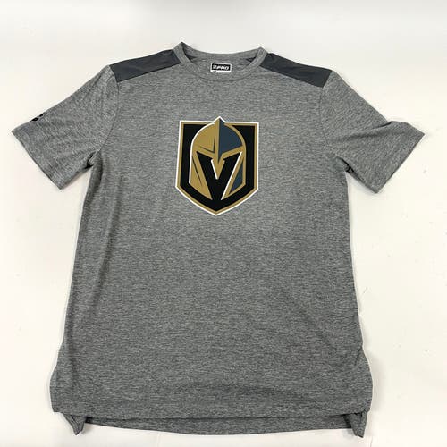 Brand New Light Grey Fanatics Pro Team Issued Short Sleeve Shirt | Vegas Golden Knights