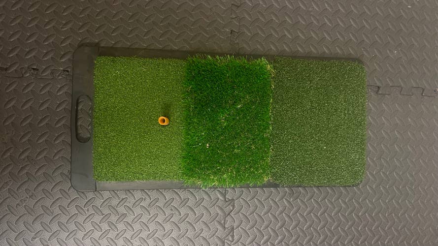 Used Golf Practice Mat -3 level - rubber tee included