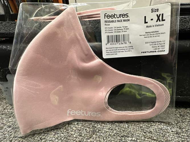 Feetures Reusable Face Mask Pink Size L - XL
