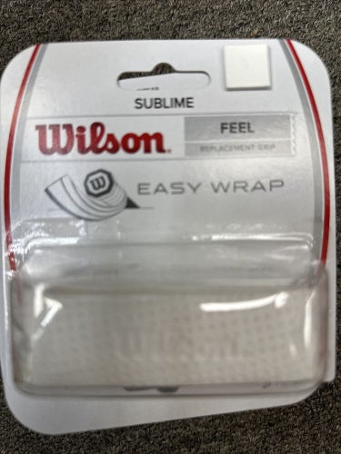 Wilson - WRZ4202WH - Sublime Tennis Racquet Grip - White. 6 PACK