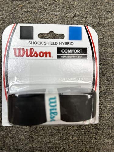 Wilson - WRZ4207BK - Shock Shield Hybrid Comfort Tennis 6 PACK Grip - Black.