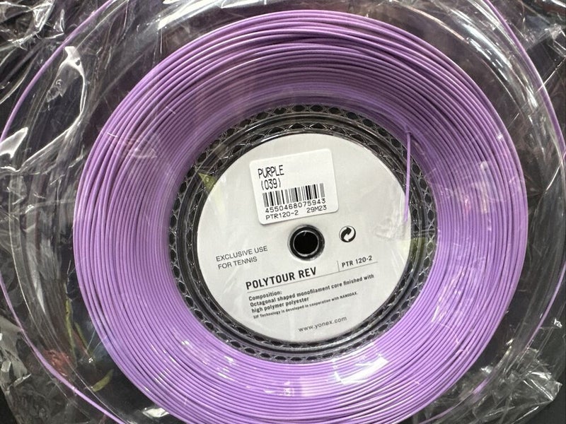 Yonex Poly Tour Pro 17g 1.20mm Tennis Strings 200M Reel purple