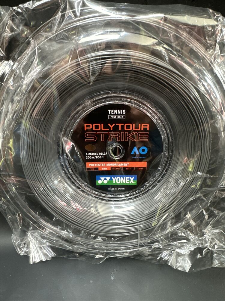 YONEX Tennis String POLYTOUR STRIKE 120 200M Reel – Max Sports