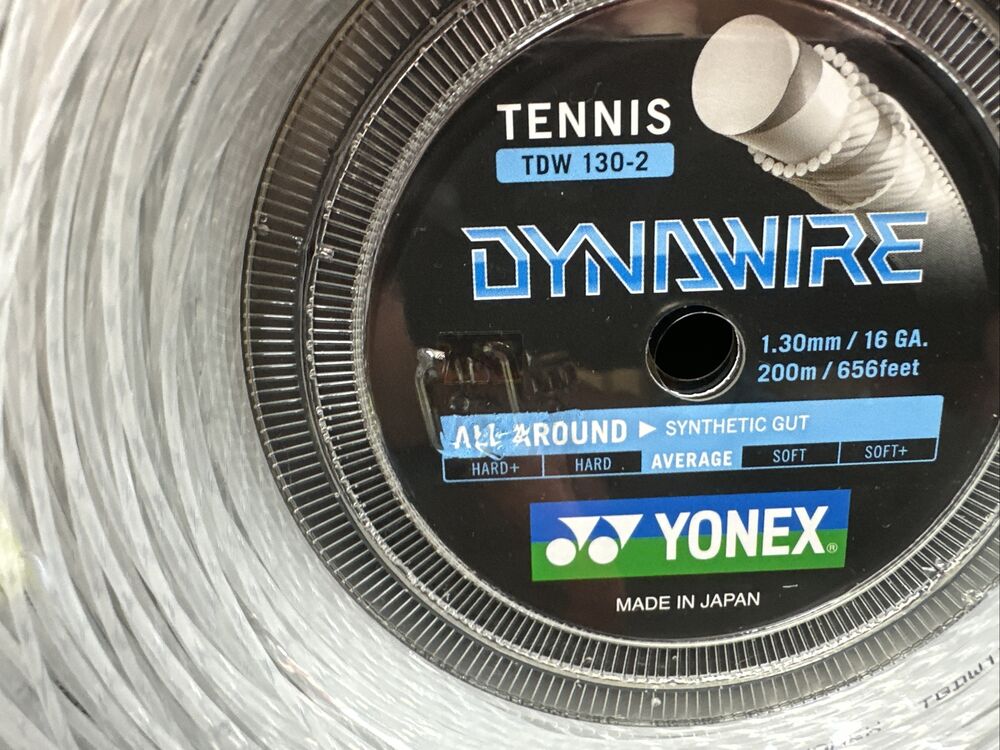 Yonex Dynawire 16g Tennis String 656 ft / 200 m Reel - New