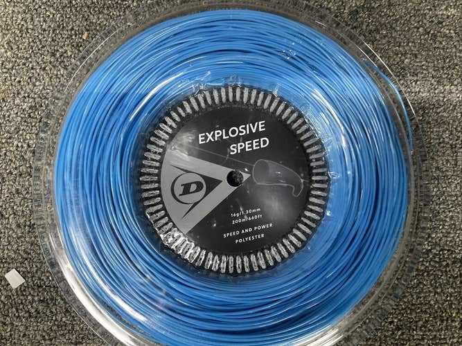 Dunlop Explosive Speed 1.30mm Blue 200m 16gauge Tennis String Racket NEW U.S.