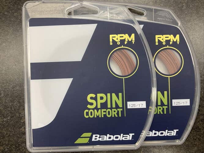Babolat RPM Soft String - 125mm/17ga Brown 2 Pack