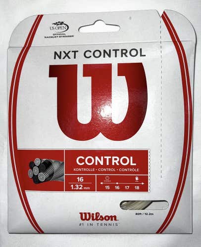 Wilson NXT Control Tennis String - 16G 1.32mm - 40ft 12.2m