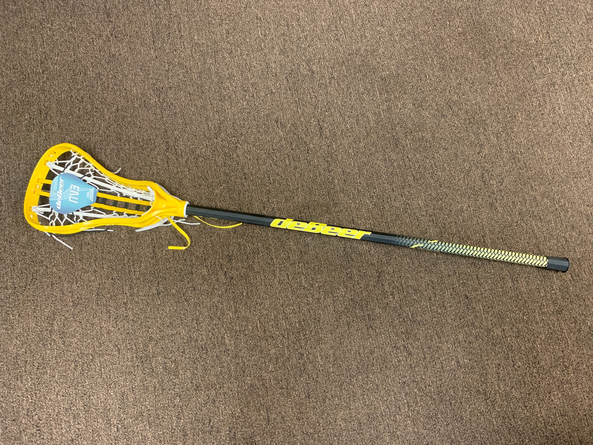 New deBeer NV3 Yellow/Black Women's Lacrosse Stick