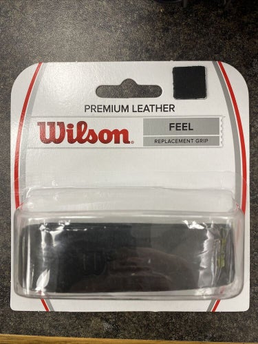 Wilson Leather Replacement Black Tennis Grip