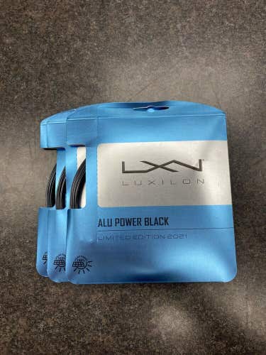 *3 Pack* Luxilon Alu Power Black 16Lg