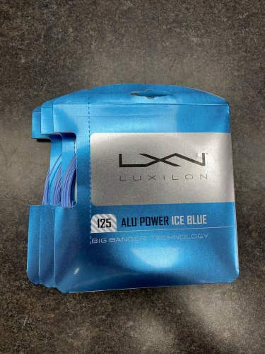 *3 Pack* Luxilon 125 Alu Power Ice Blue 16Lg