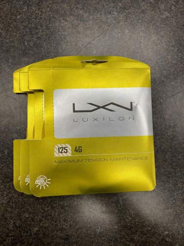 *3 Pack* Luxilon 125 4G - 17g - Gold