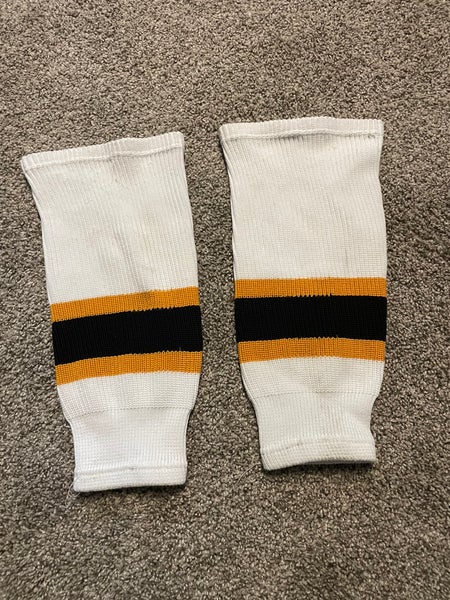 Boston Bruins away youth hockey socks