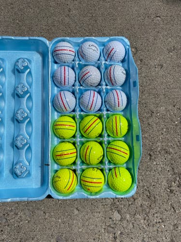 Used Callaway 18 Pack Chrome Soft Balls
