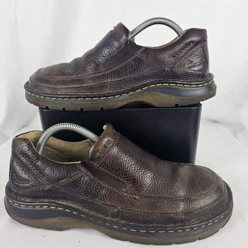 Dr Marten's Orson Men's Leather Slip On Brown Oxford Loafer Shoes 11198 Size 8