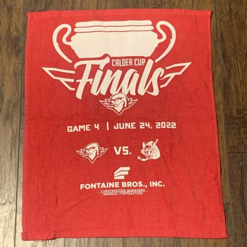 Springfield Thunderbirds 2022 AHL Calder Cup Finals Game 4 Red Team Rally Towel