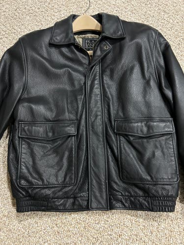 JoS A Bank Leather Jacket (size M)