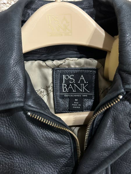 JoS A Bank Leather Jacket (size M) | SidelineSwap | Buy and Sell