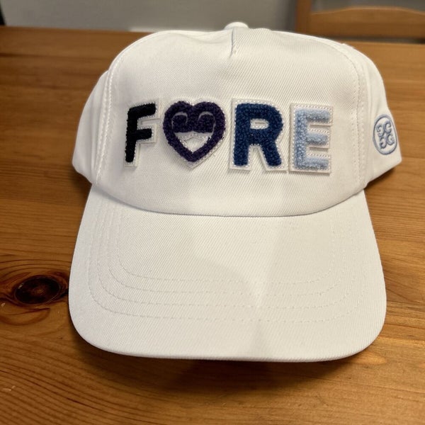 G/FORE G Fore G4 Women’s SNAPBACK GOLF HAT White FORE Hat NEW