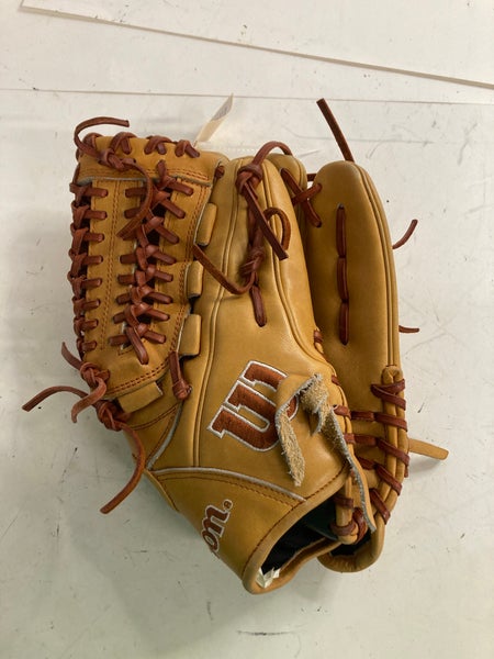 Tan Used Wilson A2000 Right Hand Throw Pitcher Baseball Glove 11.75"