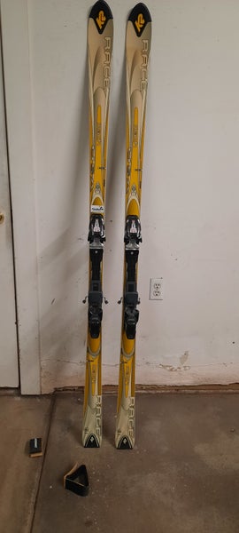 Used Unisex K2 Racing 186 cm Mach GS Race Skis With Bindings Max Din 12